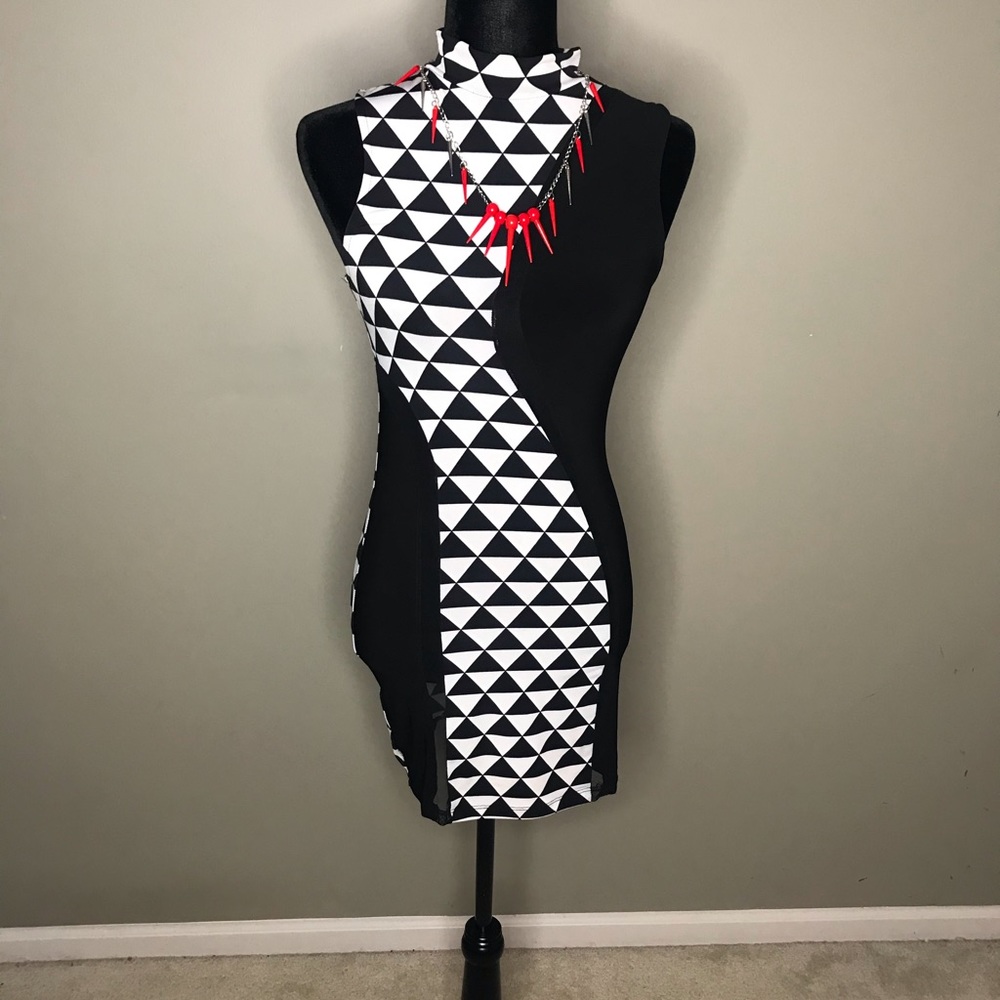 Black and white dress